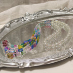 Elegance Islamic Gift Muslim Glass Tasbeeh with Beaded Tassel (MR082)