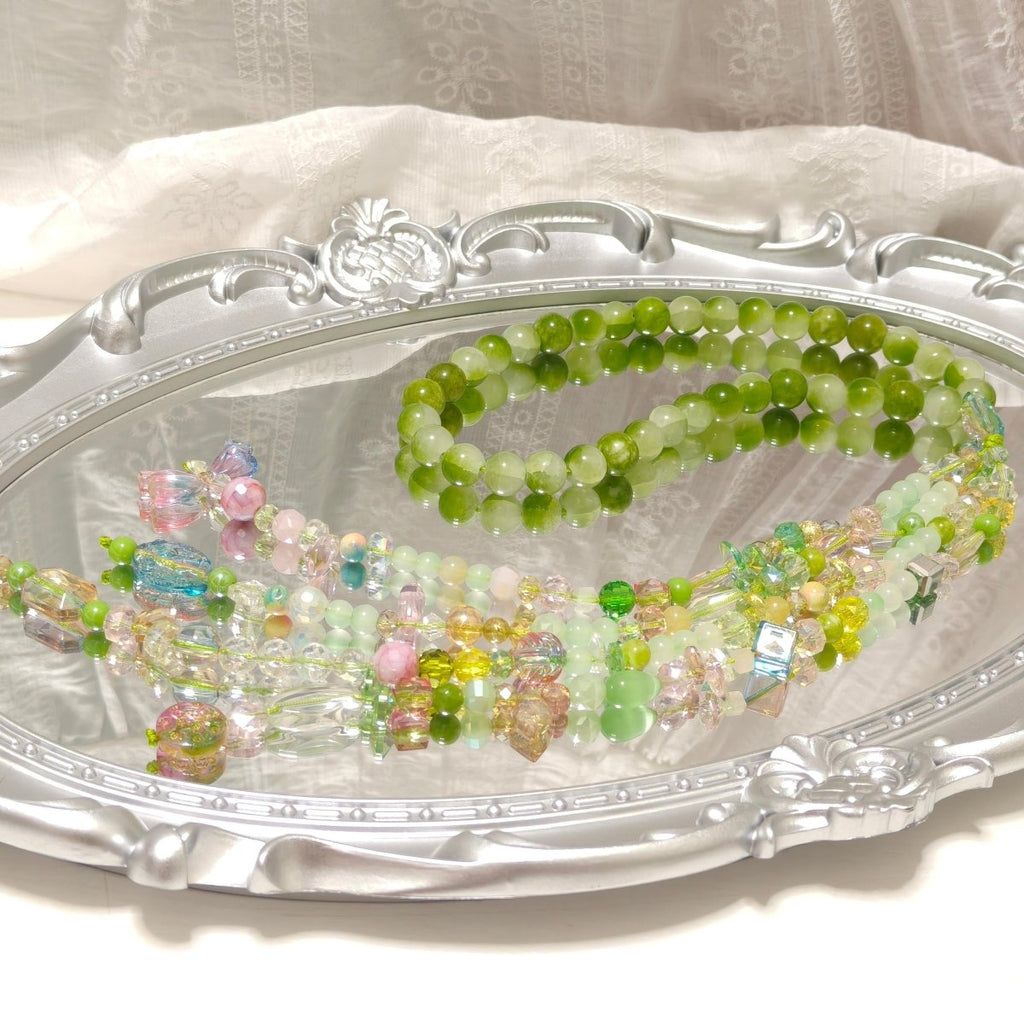 Elegance Islamic Gift Muslim Glass Tasbeeh with Beaded Tassel (MR082)