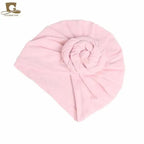Elegance Mommy And Kids Turban Hat Cap With Big Bow Soft Cute Knot Nursery Beanie Knotted Headban Stevvex