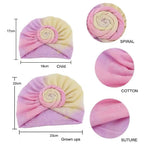 Elegance Mommy And Kids Turban Hat Cap With Big Bow Soft Cute Knot Nursery Beanie Knotted Headban Stevvex