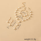 Elegance Pearl Earrings & Necklace Ensemble (MAC313)