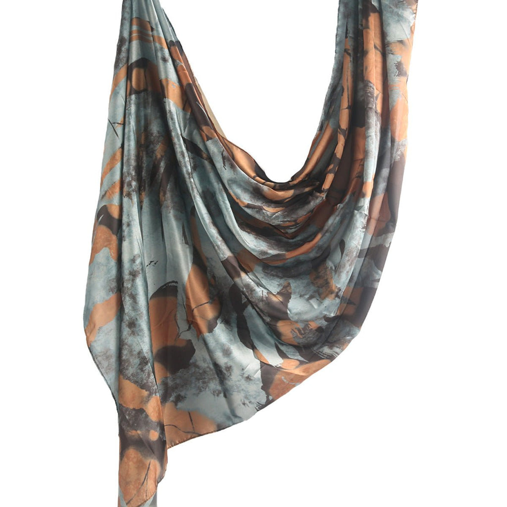 Elegance Satin Marble Print Hijab (MH172)