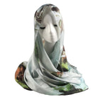 Elegance Satin Marble Print Hijab (MH172)