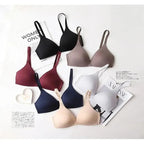 Elegance Seamless Bras for Women Push Up Bras No Wire Brassiere A B Cup Underwear Sexy Bra Three Quarters(3/4 Cup) Bras For Ladies Stevvex