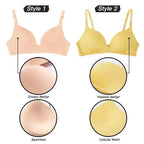 Elegance Seamless Bras for Women Push Up Bras No Wire Brassiere A B Cup Underwear Sexy Bra Three Quarters(3/4 Cup) Bras For Ladies Stevvex