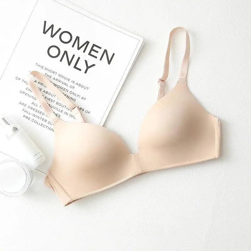 Elegance Seamless Bras for Women Push Up Bras No Wire Brassiere A B Cup Underwear Sexy Bra Three Quarters(3/4 Cup) Bras For Ladies Stevvex