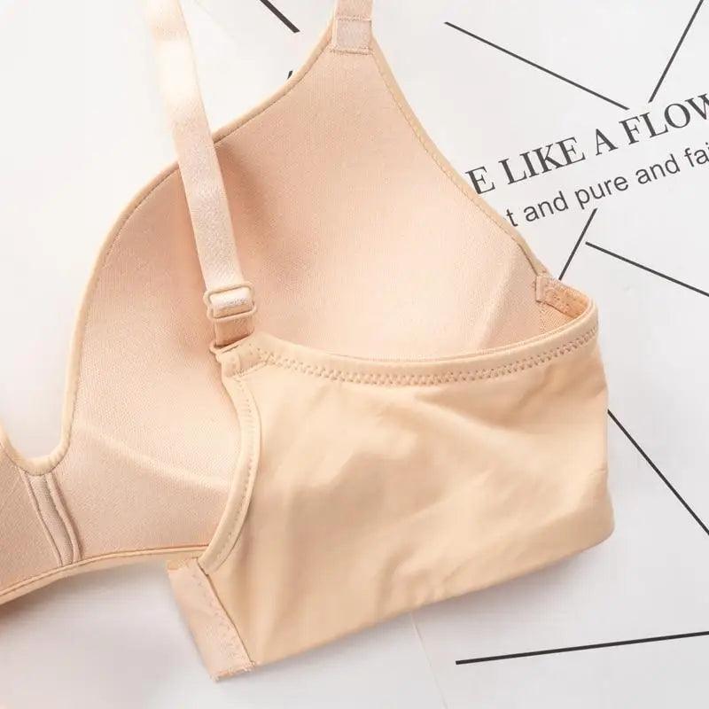 Elegance Seamless Bras for Women Push Up Bras No Wire Brassiere A B Cup Underwear Sexy Bra Three Quarters(3/4 Cup) Bras For Ladies Stevvex