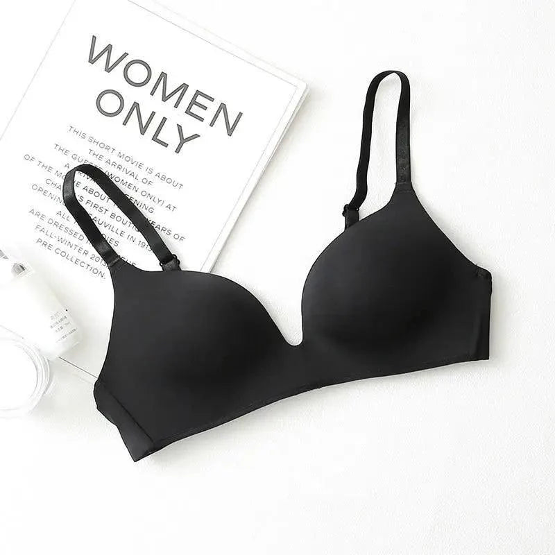Elegance Seamless Bras for Women Push Up Bras No Wire Brassiere A B Cup Underwear Sexy Bra Three Quarters(3/4 Cup) Bras For Ladies Stevvex