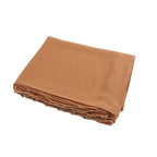 Elegance Solid Color Chiffon Hijab with Metallic Chain Trim (MH138)