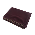Elegance Solid Color Chiffon Hijab with Metallic Chain Trim (MH138)