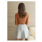 Elegance Solid White and Black Tops,Sweaters Winter Long Sleeve Turtleneck Pullovers Women's Sweaters Female Clothing Stevvex
