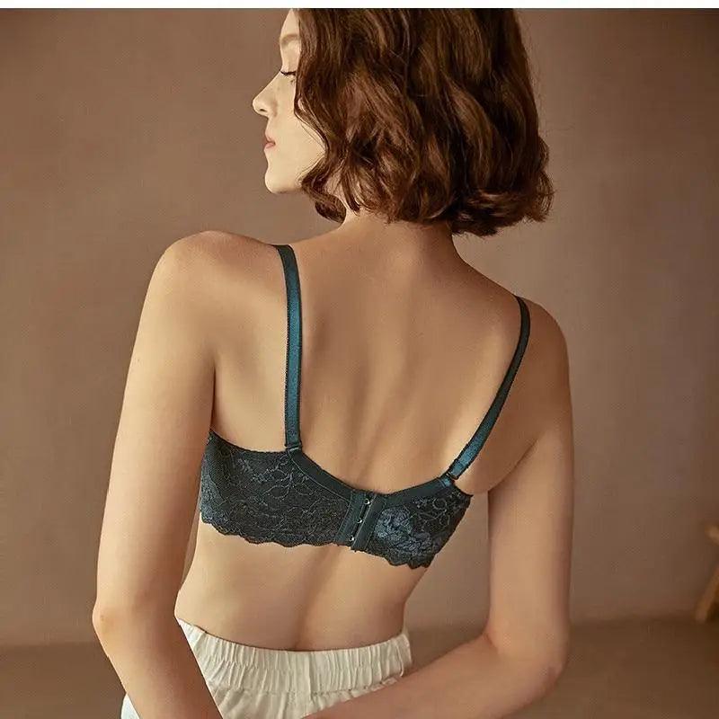 Elegance Transparent Bras For Women Ultra Thin Lace Bralette Underwire Push Up Plus Big Size Top Summer 34 36 38 40 ABCD Cup Stevvex