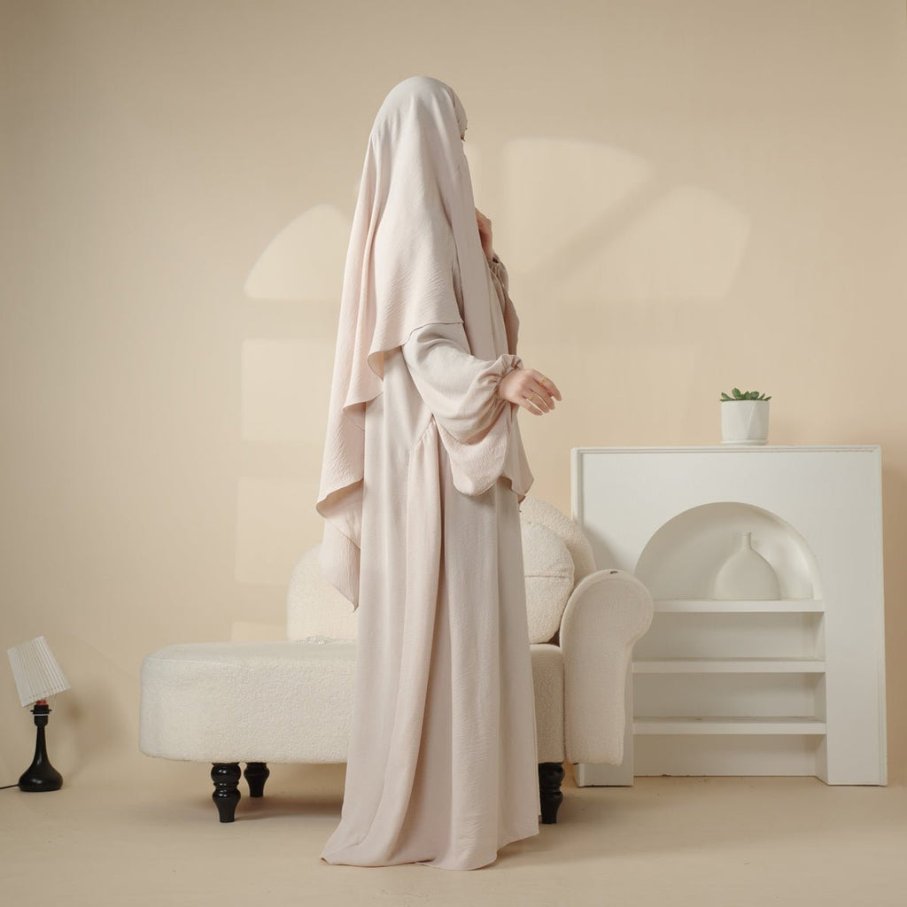 Elegant 2-Piece Crepe Abaya & Khimar Set (MK008) Mariam's Collection