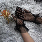 Elegant Black 1 Pair Women Summer Flexible Gloves Stretchy One Size Gloves Excellent For Any Occasion Stevvex