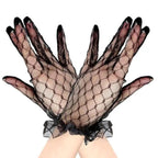 Elegant Black 1 Pair Women Summer Flexible Gloves Stretchy One Size Gloves Excellent For Any Occasion Stevvex