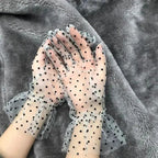 Elegant Black 1 Pair Women Summer Flexible Gloves Stretchy One Size Gloves Excellent For Any Occasion Stevvex