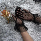 Elegant Black 1 Pair Women Summer Flexible Gloves Stretchy One Size Gloves Excellent For Any Occasion Stevvex