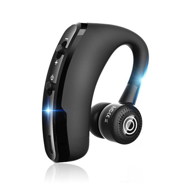 Elegant Black Bluetooth Earphone Wireless Stereo HD Mic HiFi Headphones Bluetooth Comfort Handsfree Driving Headset Ideal Standby Time Single In Ear Headset For Worm Driving Stevvex