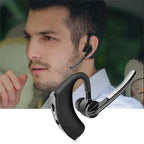 Elegant Black Bluetooth Earphone Wireless Stereo HD Mic HiFi Headphones Bluetooth Comfort Handsfree Driving Headset Ideal Standby Time Single In Ear Headset For Worm Driving Stevvex