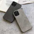 Elegant Black Green Leather Phone Case For iPhone 13 12 11 Pro Max Mini Business Soft Shockproof Back Cover Leather Case for iPhone Durable Lightweight Shockproof Slim Back Cover Compatible with iPhone Stevvex