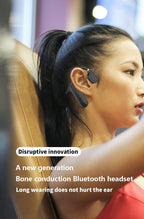 Elegant Black Headphones Wireless Earphones For Workouts And Running Bluetooth Headphones With Mic Grey Bluetooth 5.0 Bone Conduction Earphone Waterproof Sport Headphone Bluetooth Headsets Wireless Headphones Music Handsfree Design Stevvex