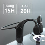 Elegant Black Headphones Wireless Earphones For Workouts And Running Bluetooth Headphones With Mic Grey Bluetooth 5.0 Bone Conduction Earphone Waterproof Sport Headphone Bluetooth Headsets Wireless Headphones Music Handsfree Design Stevvex