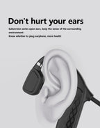 Elegant Black Headphones Wireless Earphones For Workouts And Running Bluetooth Headphones With Mic Grey Bluetooth 5.0 Bone Conduction Earphone Waterproof Sport Headphone Bluetooth Headsets Wireless Headphones Music Handsfree Design Stevvex