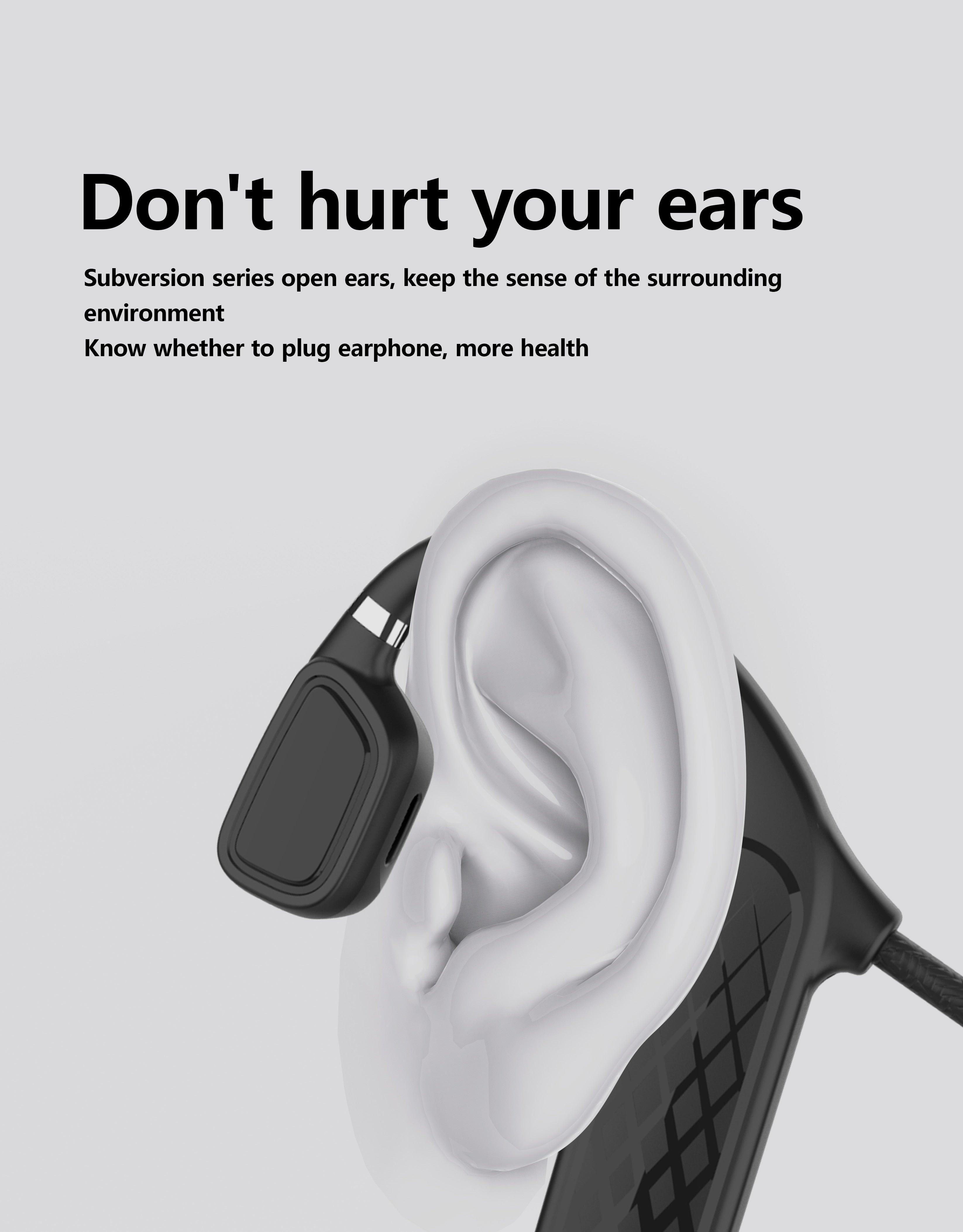Elegant Black Headphones Wireless Earphones For Workouts And Running Bluetooth Headphones With Mic Grey Bluetooth 5.0 Bone Conduction Earphone Waterproof Sport Headphone Bluetooth Headsets Wireless Headphones Music Handsfree Design Stevvex