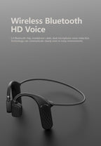 Elegant Black Headphones Wireless Earphones For Workouts And Running Bluetooth Headphones With Mic Grey Bluetooth 5.0 Bone Conduction Earphone Waterproof Sport Headphone Bluetooth Headsets Wireless Headphones Music Handsfree Design Stevvex
