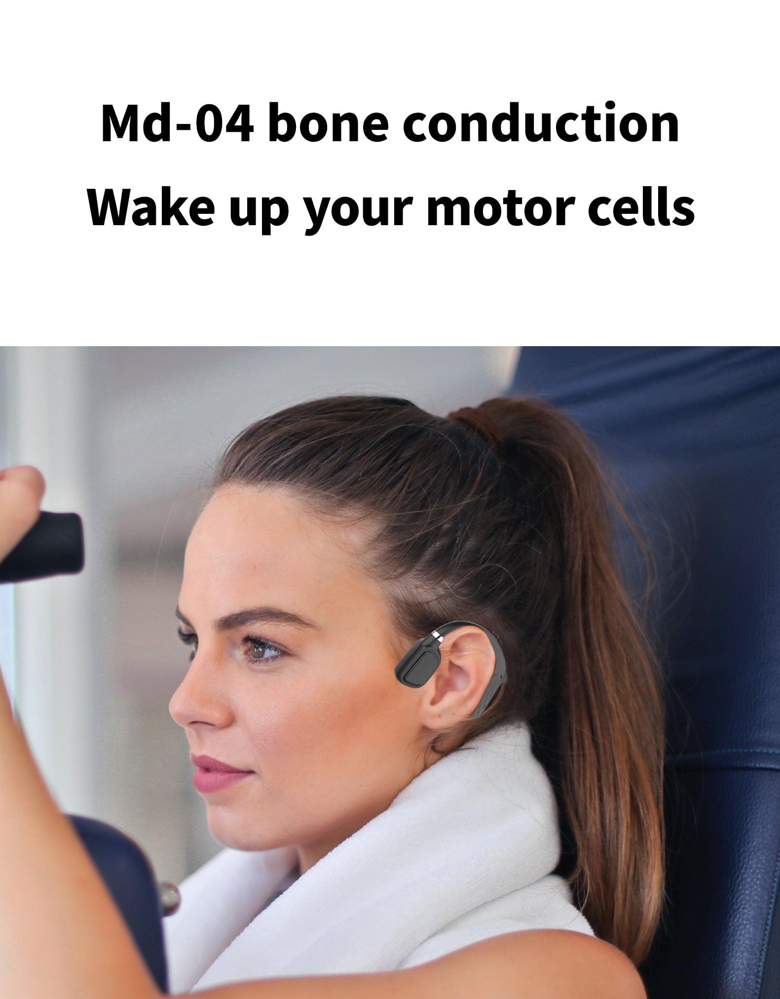 Elegant Black Headphones Wireless Earphones For Workouts And Running Bluetooth Headphones With Mic Grey Bluetooth 5.0 Bone Conduction Earphone Waterproof Sport Headphone Bluetooth Headsets Wireless Headphones Music Handsfree Design Stevvex