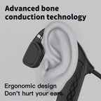 Elegant Black Headphones Wireless Earphones For Workouts And Running Bluetooth Headphones With Mic Grey Bluetooth 5.0 Bone Conduction Earphone Waterproof Sport Headphone Bluetooth Headsets Wireless Headphones Music Handsfree Design Stevvex