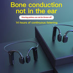 Elegant Black Headphones Wireless Earphones For Workouts And Running Bluetooth Headphones With Mic Grey Bluetooth 5.0 Bone Conduction Earphone Waterproof Sport Headphone Bluetooth Headsets Wireless Headphones Music Handsfree Design Stevvex