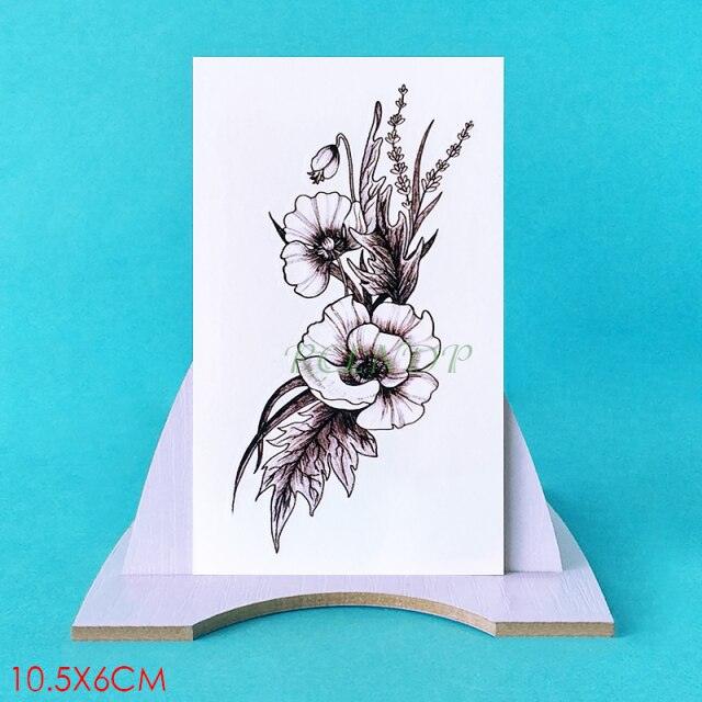 Elegant Black Music Notes Waterproof Sticker Tattoos Temporary Chest Shoulder Tattoos For Men Women Stevvex