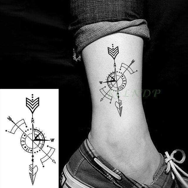 Elegant Black Music Notes Waterproof Sticker Tattoos Temporary Chest Shoulder Tattoos For Men Women Stevvex