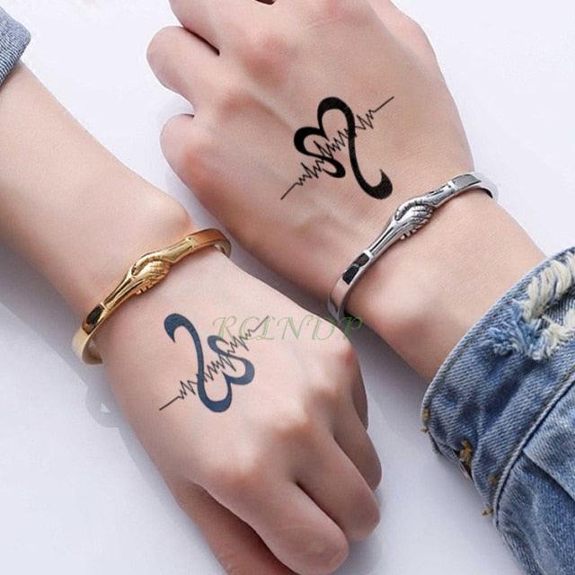 Elegant Black Music Notes Waterproof Sticker Tattoos Temporary Chest Shoulder Tattoos For Men Women Stevvex