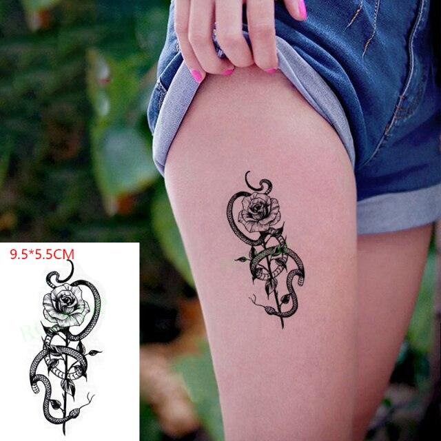 Elegant Black Music Notes Waterproof Sticker Tattoos Temporary Chest Shoulder Tattoos For Men Women Stevvex
