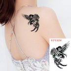 Elegant Black Music Notes Waterproof Sticker Tattoos Temporary Chest Shoulder Tattoos For Men Women Stevvex
