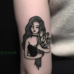 Elegant Black Music Notes Waterproof Sticker Tattoos Temporary Chest Shoulder Tattoos For Men Women Stevvex