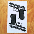 Elegant Black Music Notes Waterproof Sticker Tattoos Temporary Chest Shoulder Tattoos For Men Women Stevvex