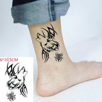 Elegant Black Waterproof Temporary Tattoo Stickers Moon Hill Modern Body Art Stickers Hand Foot High Quality For Womens Stevvex