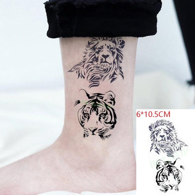 Elegant Black Waterproof Temporary Tattoo Stickers Moon Hill Modern Body Art Stickers Hand Foot High Quality For Womens Stevvex
