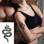 Elegant Black Waterproof Temporary Tattoo Stickers Moon Hill Modern Body Art Stickers Hand Foot High Quality For Womens Stevvex
