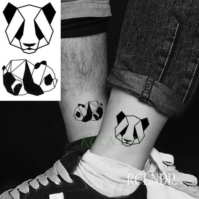 Elegant Black Waterproof Temporary Tattoo Stickers Moon Hill Modern Body Art Stickers Hand Foot High Quality For Womens Stevvex