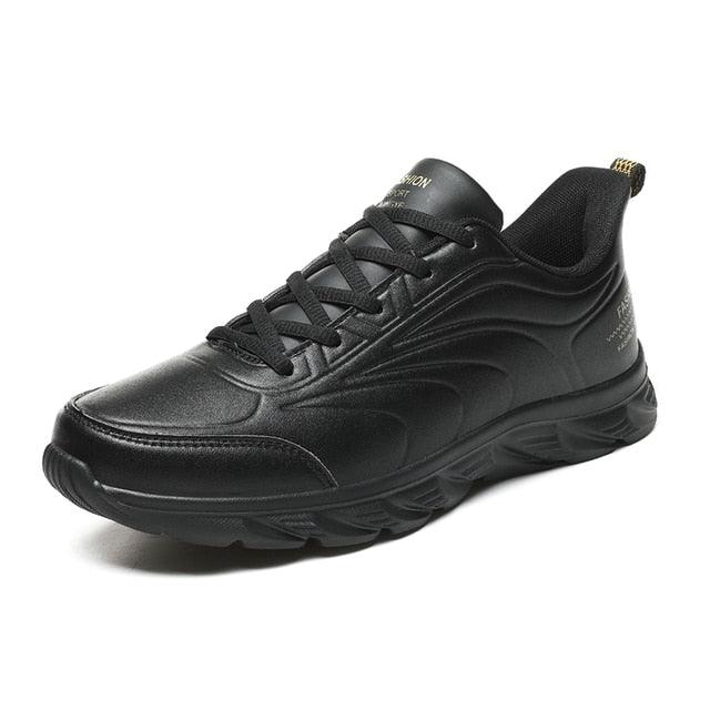 Elegant Black Winter Men Waterproof Snow Shoes Comfortable Sneakers Mens Work Casual Shoes Non-Slip Light Rubber Sole Walk Fashion Sneakers Breathable Comfort Walking Shoes For Mens Stevvex
