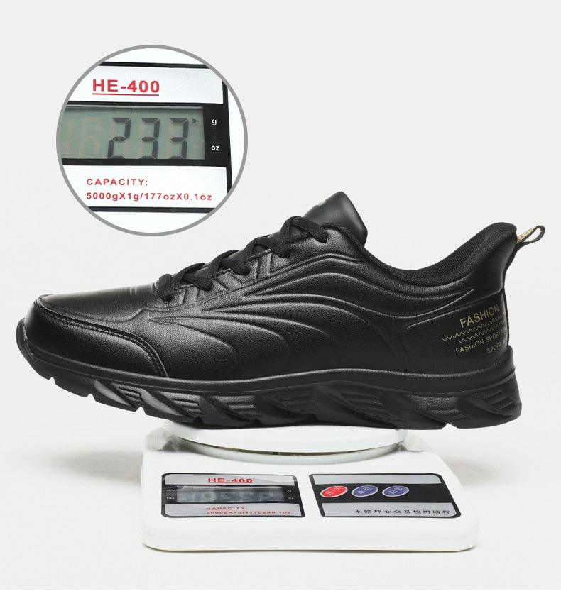 Elegant Black Winter Men Waterproof Snow Shoes Comfortable Sneakers Mens Work Casual Shoes Non-Slip Light Rubber Sole Walk Fashion Sneakers Breathable Comfort Walking Shoes For Mens Stevvex