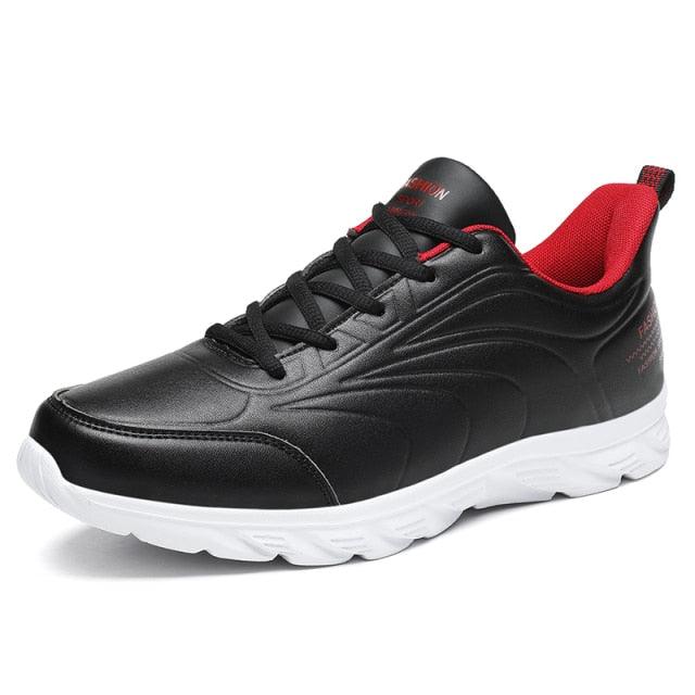 Elegant Black Winter Men Waterproof Snow Shoes Comfortable Sneakers Mens Work Casual Shoes Non-Slip Light Rubber Sole Walk Fashion Sneakers Breathable Comfort Walking Shoes For Mens Stevvex