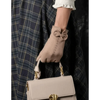 Elegant Black Winter Women Outdoor Warm One Size Gloves Fashionable Cute Bow Style Casual Gloves For Women Stevvex