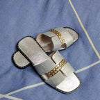 Elegant Black Women Chain Flip Flops Luxury Design  Sandal Women Outdoor Slippers Casual Style Sandals Stevvex