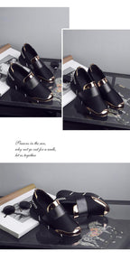 Elegant Black Women Slip-On Casual Thicken Sneakers Soft Soled Slip On Walking Shoes Lightweight Casual Running Sneakers  Flats Casual Walking Espadrilles For Women