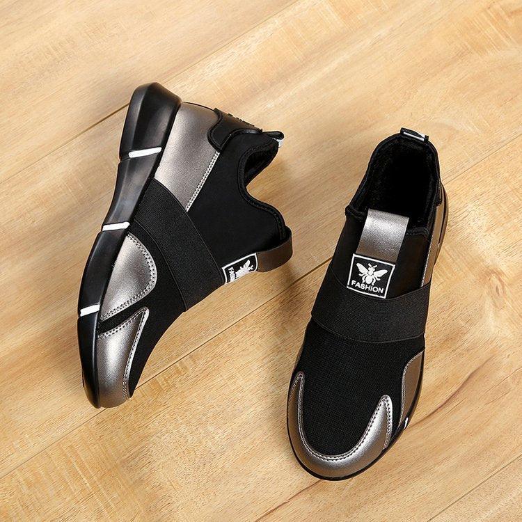 Elegant Black Women Sneakers Vulcanized Shoes Ladies Casual Shoes Breathable Walking Mesh Flats Sport Running Women's Lightweight Simple Espadrilles Everyday Walking Fashion Shoes Stevvex